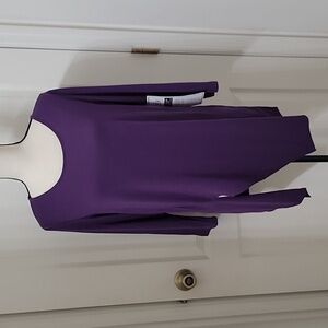 Wear Abouts Size XL Purple Asymmetrical Hem Tunic Top, NEW with Tags!